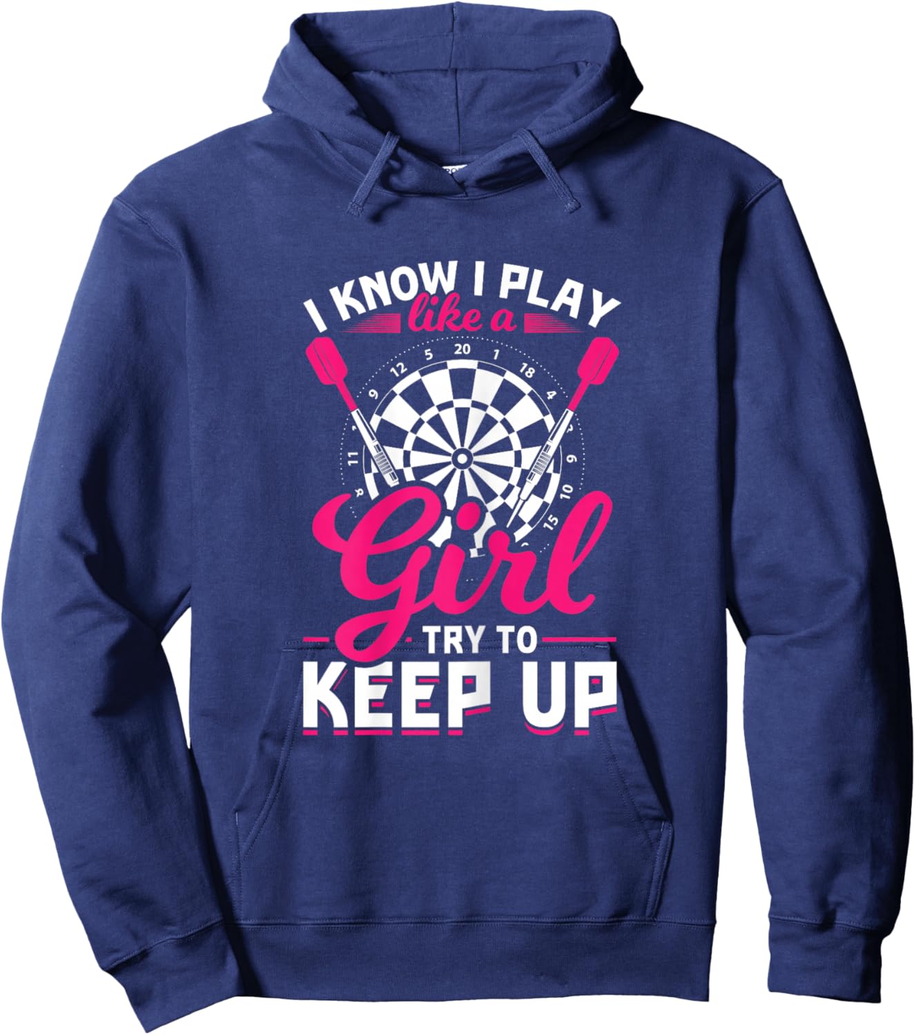Darts Girl Dart Lover Woman Hoodie - Hoodie | Navy