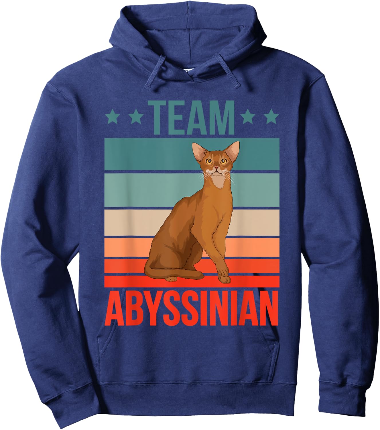 Team Abyssinian Quote Kitten Cat Stuff Abys Abyssinian Hoodie - Hoodie | Navy