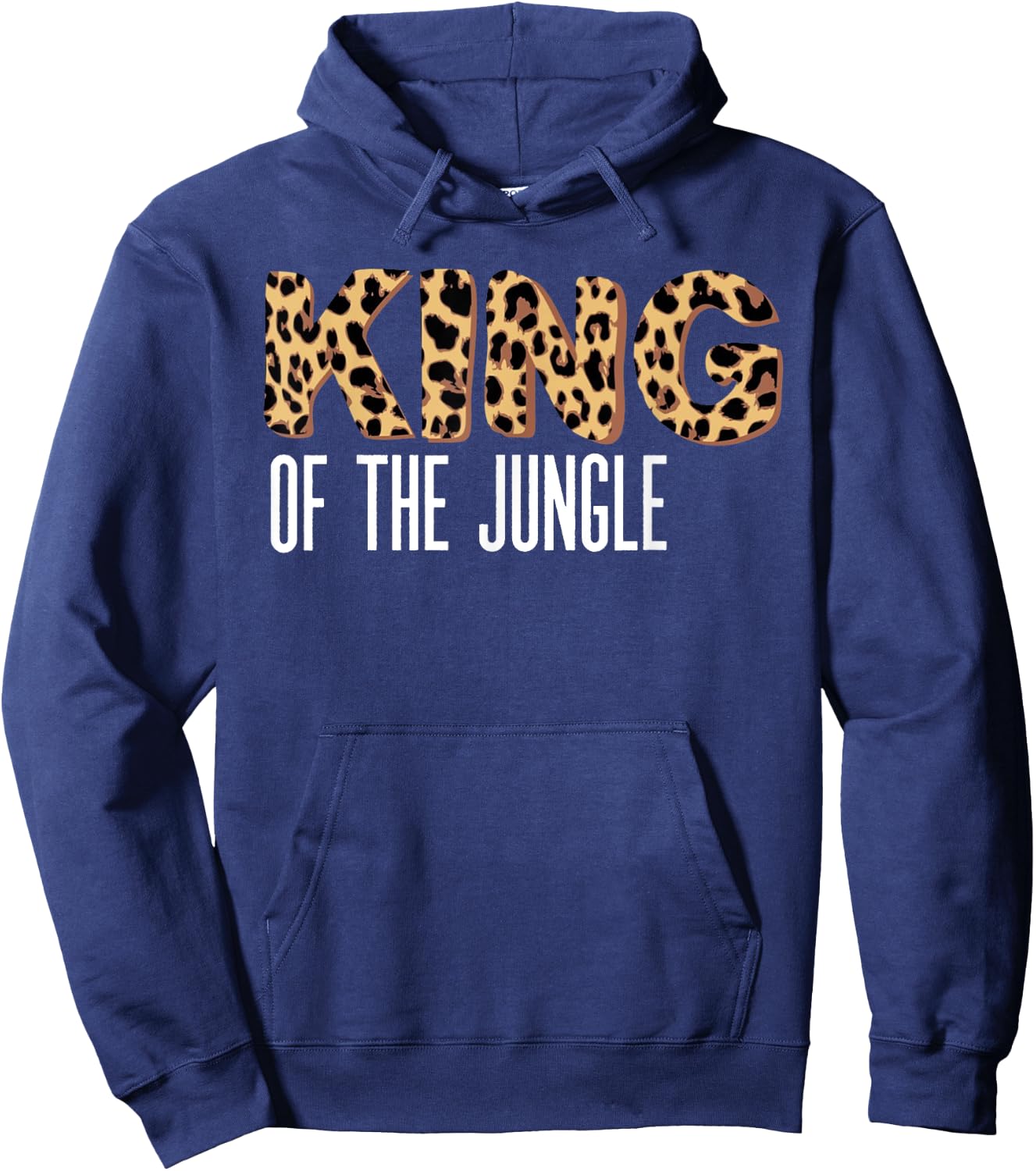 Wild Mama Geboren Two BE Wild King of the Jungle Hoodie - Hoodie | Navy