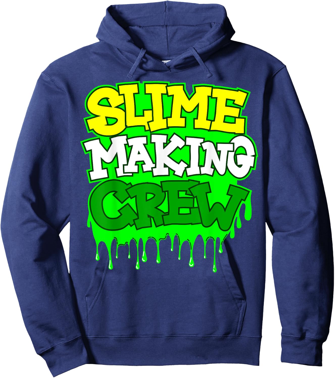 Slime Making Crew Cool DIY Lover Hoodie - Hoodie | Navy