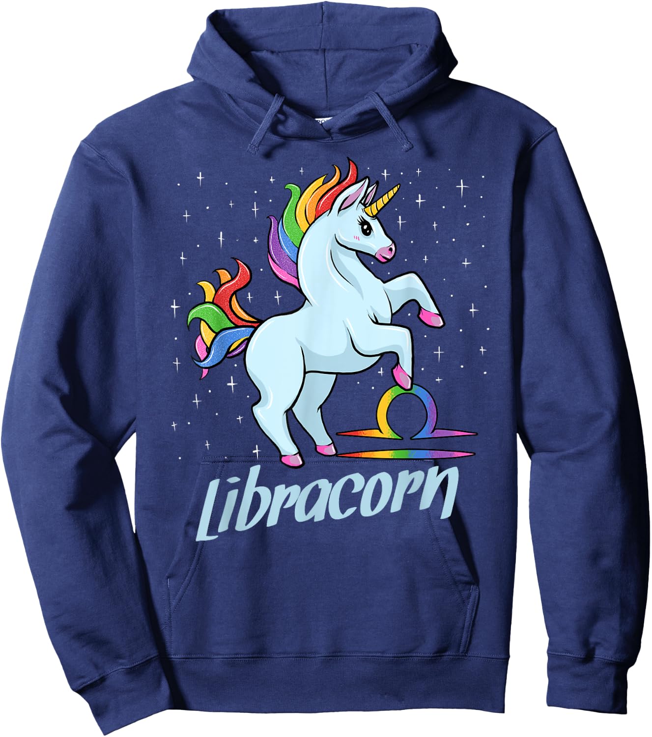 Libracorn The Libra Unicorn Zodiac Sign Hoodie - Hoodie | Navy