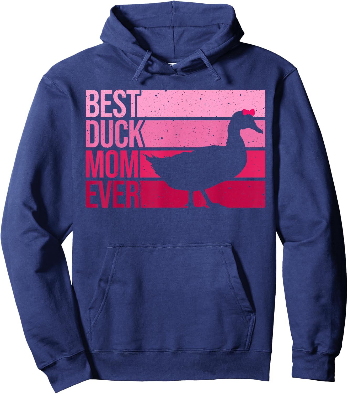 Funny Duck Mom Art Girls Mother's Day Duck Lovers Hoodie - Hoodie | Navy