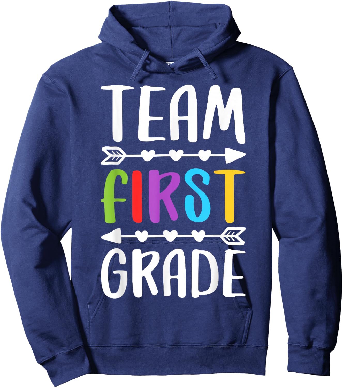 Team First Grade Shirt 1st Grade Boy Girl Student Teacher Hoodie - Hoodie | Navy