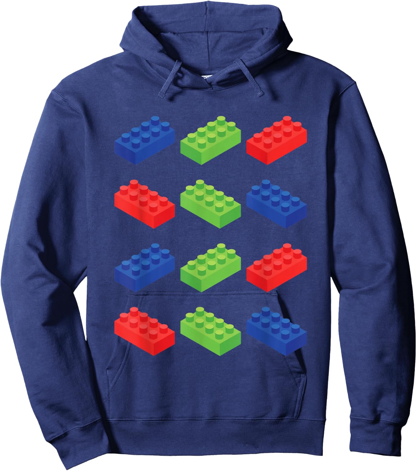 Building Blocks Bricks Master Builder Bricklayer Engineer Hoodie - Hoodie | Navy