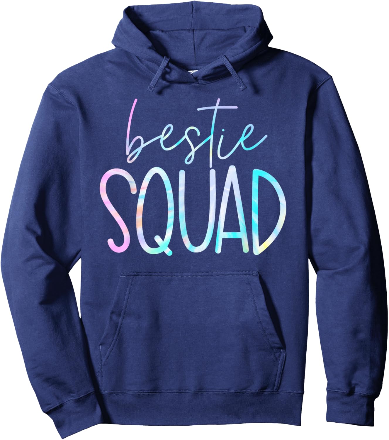 Best Friend Matching Squad Tie Dye Bestie BFF Hoodie - Hoodie | Navy