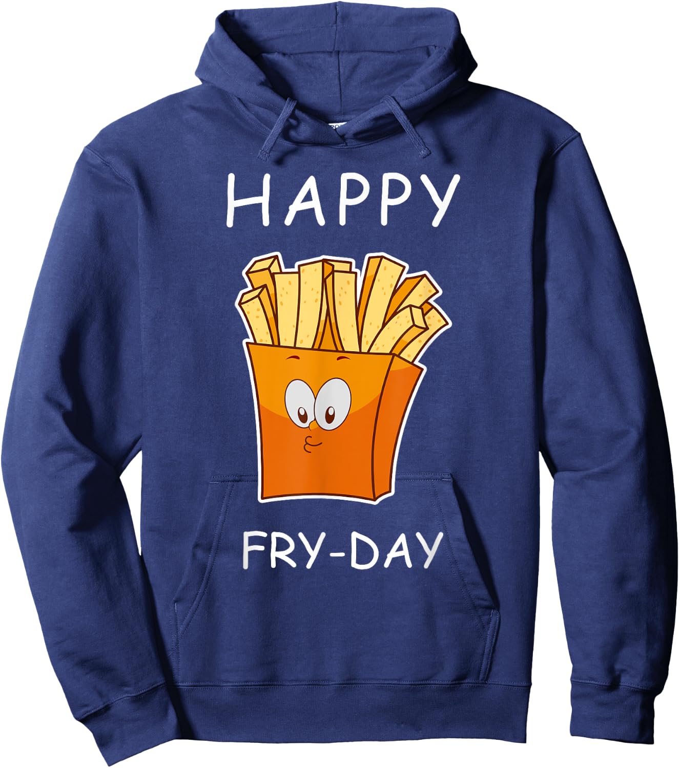 Happy Fry-day Cute men women shirt Hoodie - Hoodie | Navy