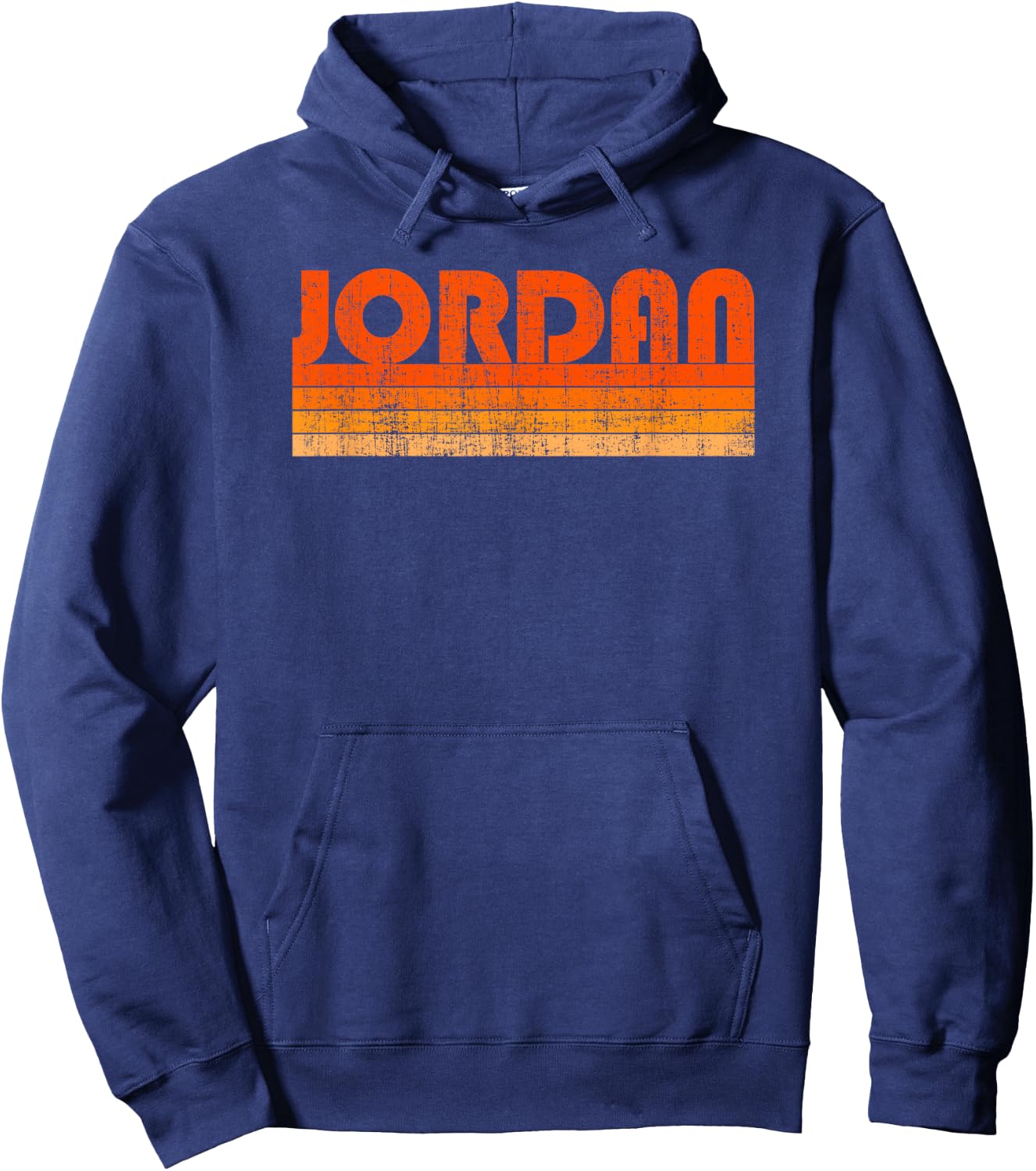 Vintage Grunge Style Jordan Hoodie - Hoodie | Navy