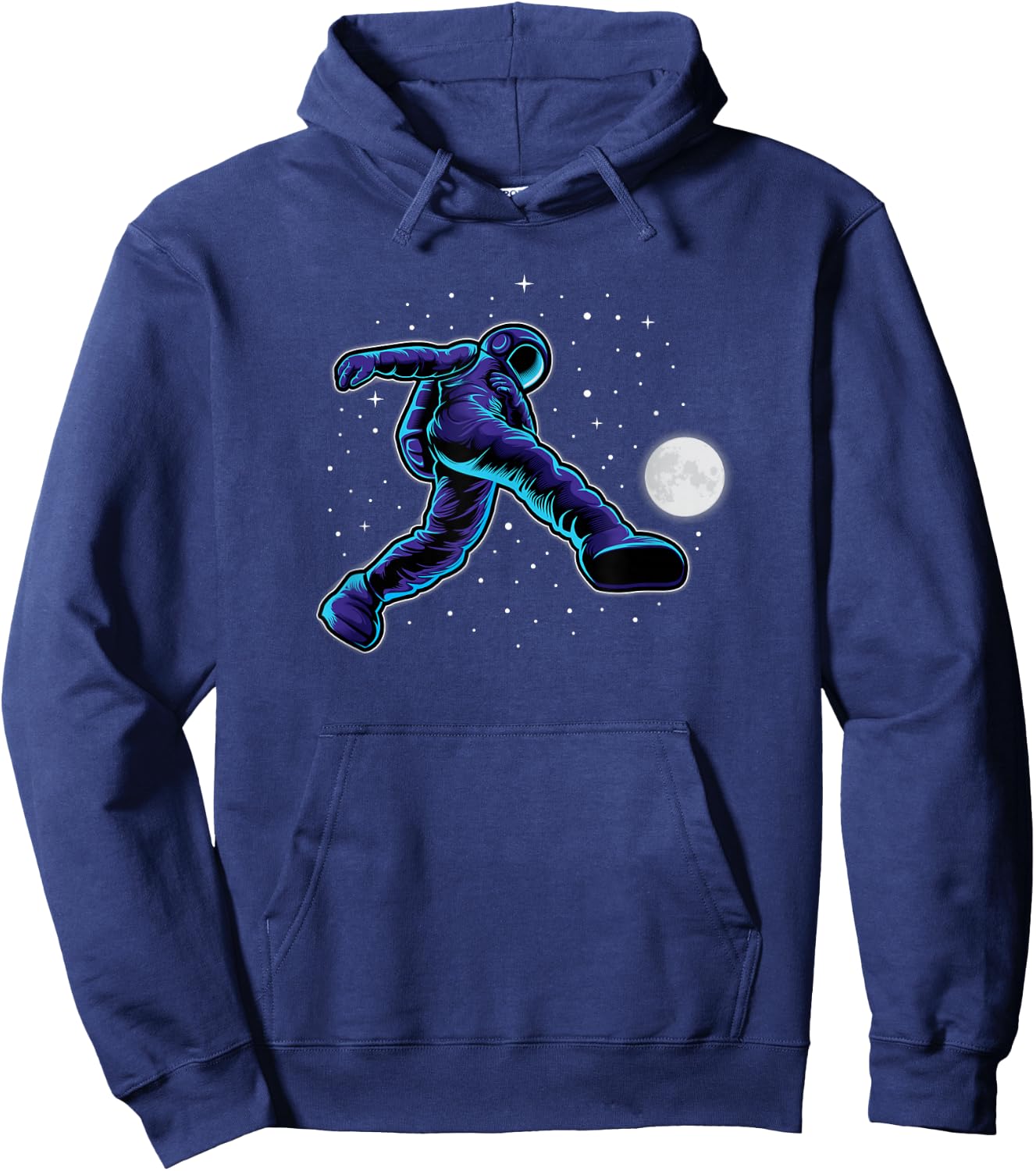 Astronaut Shirt Soccer Playing In Space Soccer Players Gift Hoodie - Hoodie | Navy