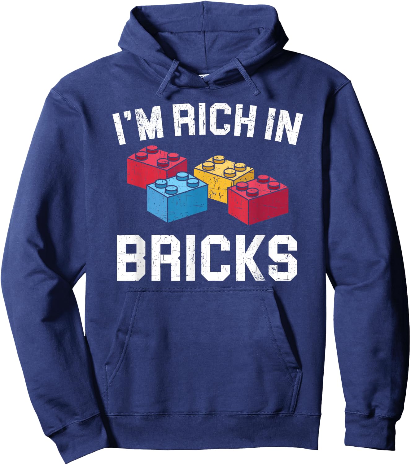 I'm Rich In Bricks Master Builder Building Blocks Hoodie - Hoodie | Navy