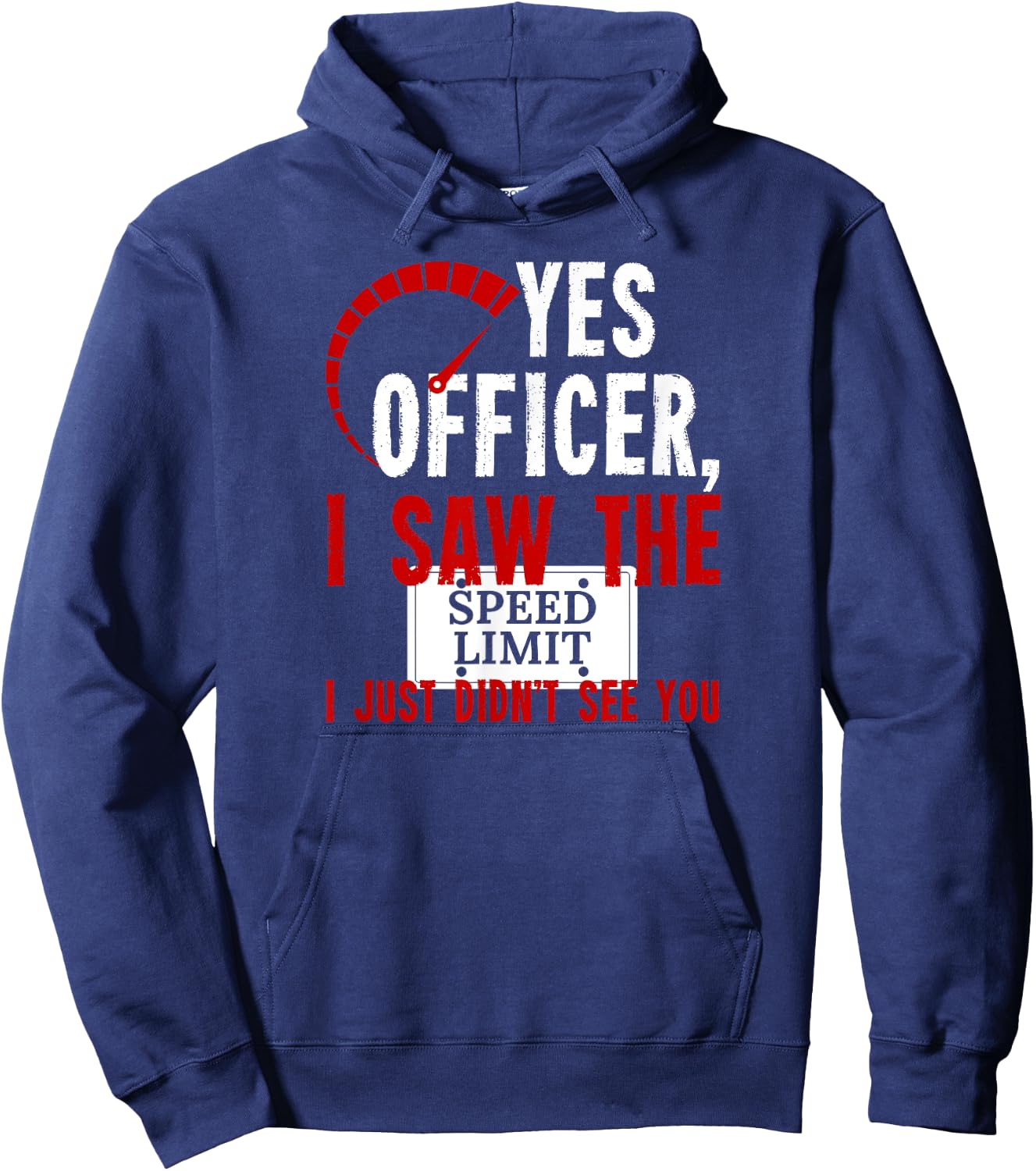 Yes Officer I saw the Speed Limit Moped Chopper Motocross Hoodie - Hoodie | Navy