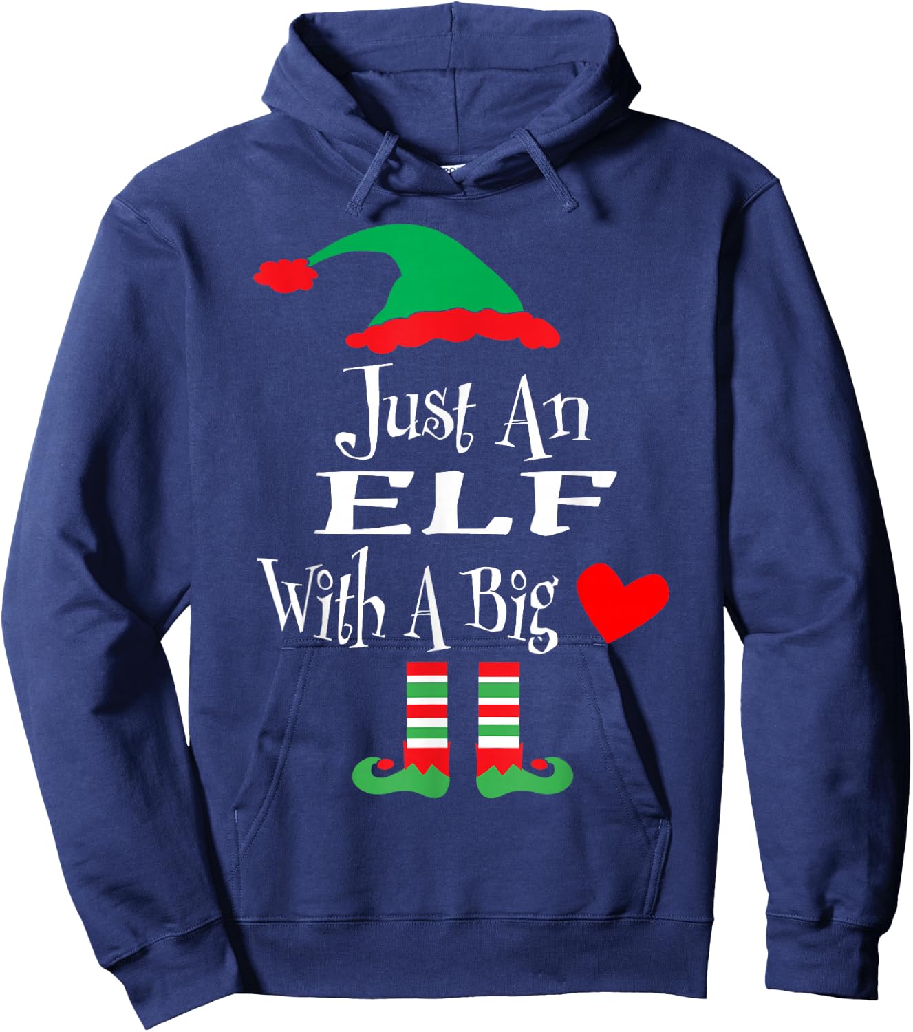 Funny Christmas Elf Matching Family Group Xmas Gift Hoodie - Hoodie | Navy