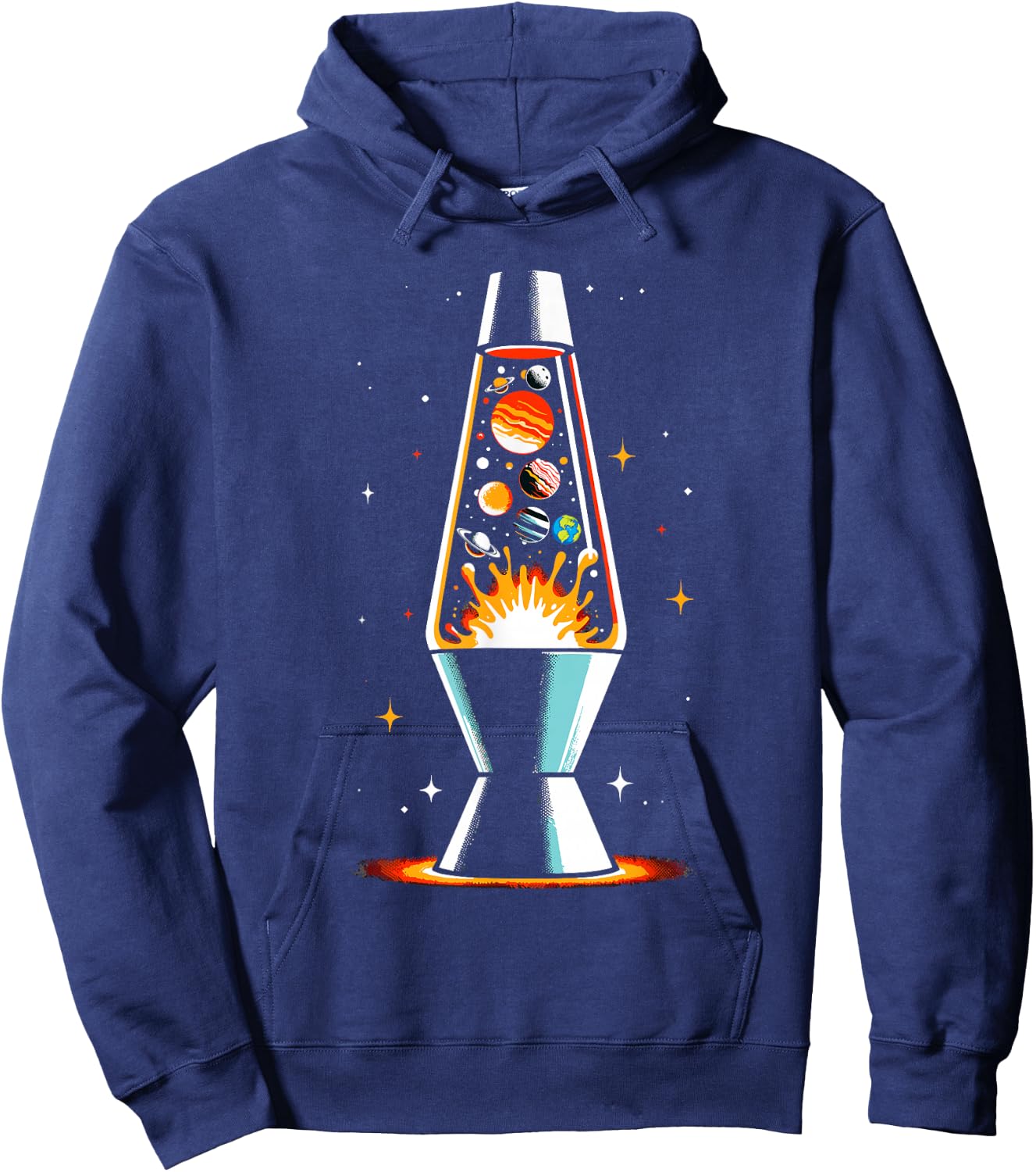 Planets Lava Lamp Science Gifts Men Kids Women Funny Space Hoodie - Hoodie | Navy