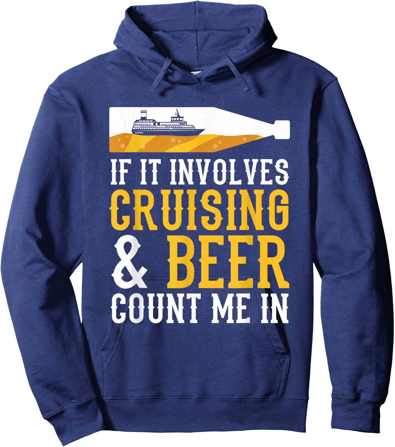 Cruising & Beer Cruise Hoodie - Hoodie | Navy