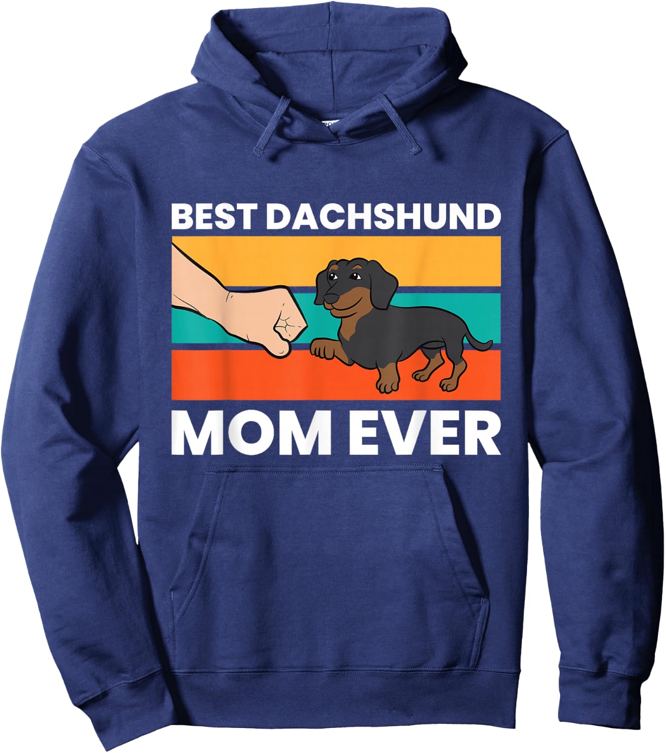 Best Dachshund Mom Ever Hoodie - Hoodie | Navy