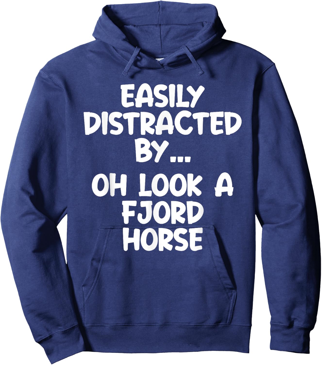 Funny Fjord Horse Horse Equine Joke Hoodie - Hoodie | Navy