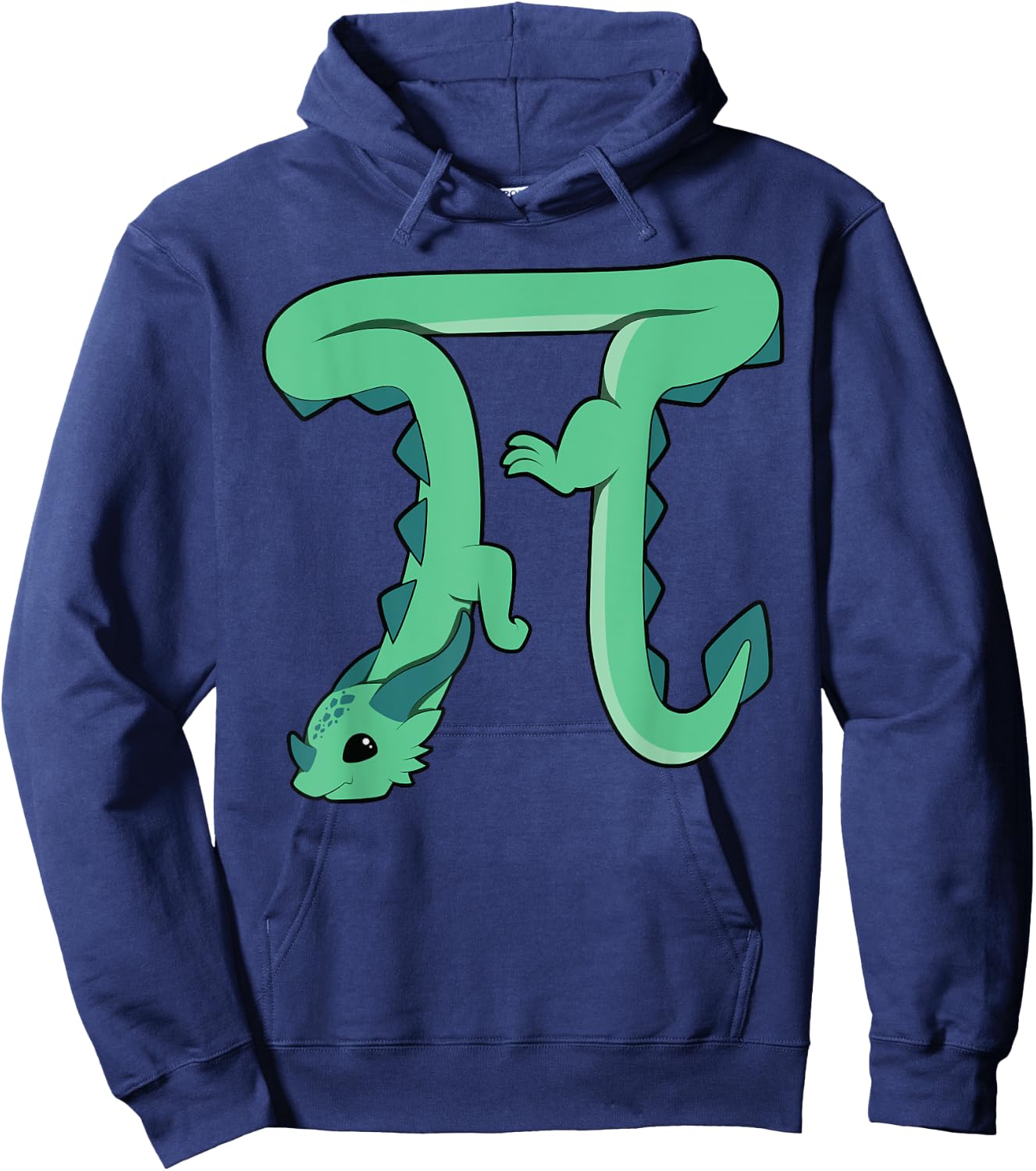Dragon In The Shape Of Pi Math Teacher Women Girls Kids Hoodie - Hoodie | Navy