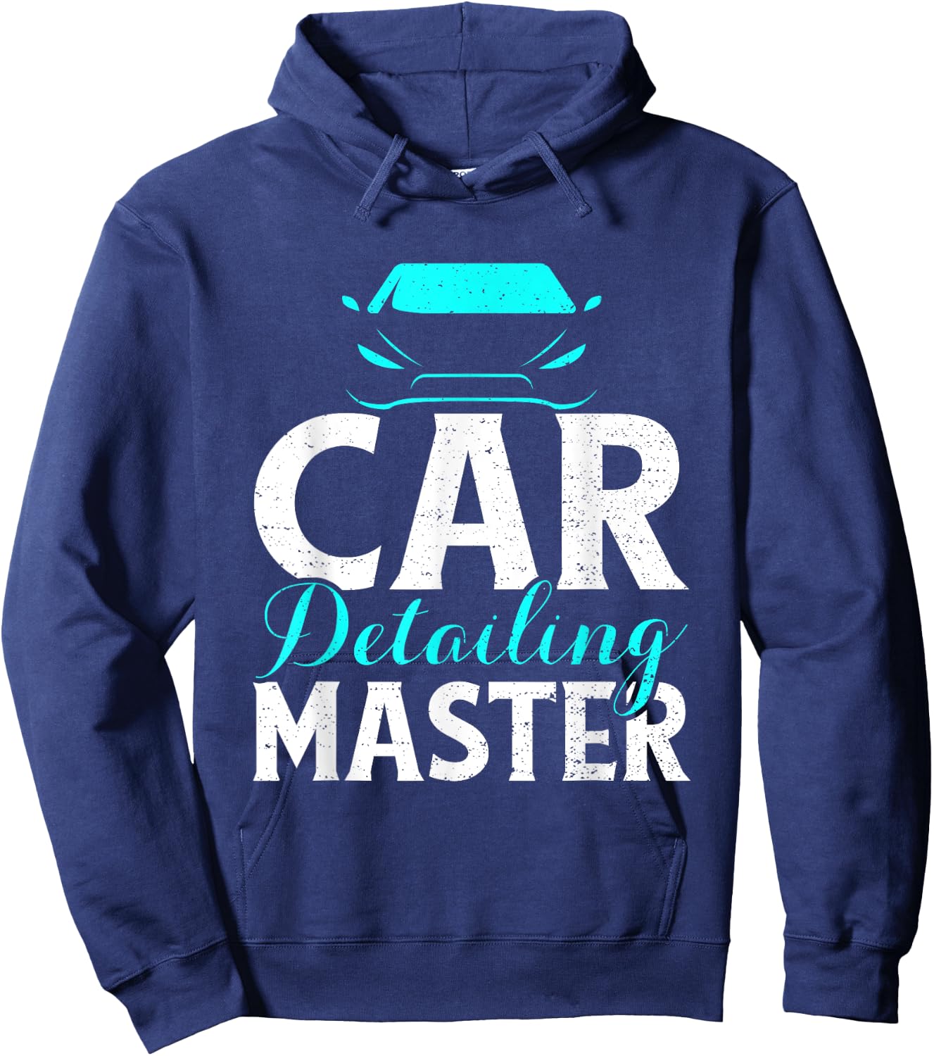 Funny Retro Vintage Auto Repair Car Detailing Master Hoodie - Hoodie | Navy