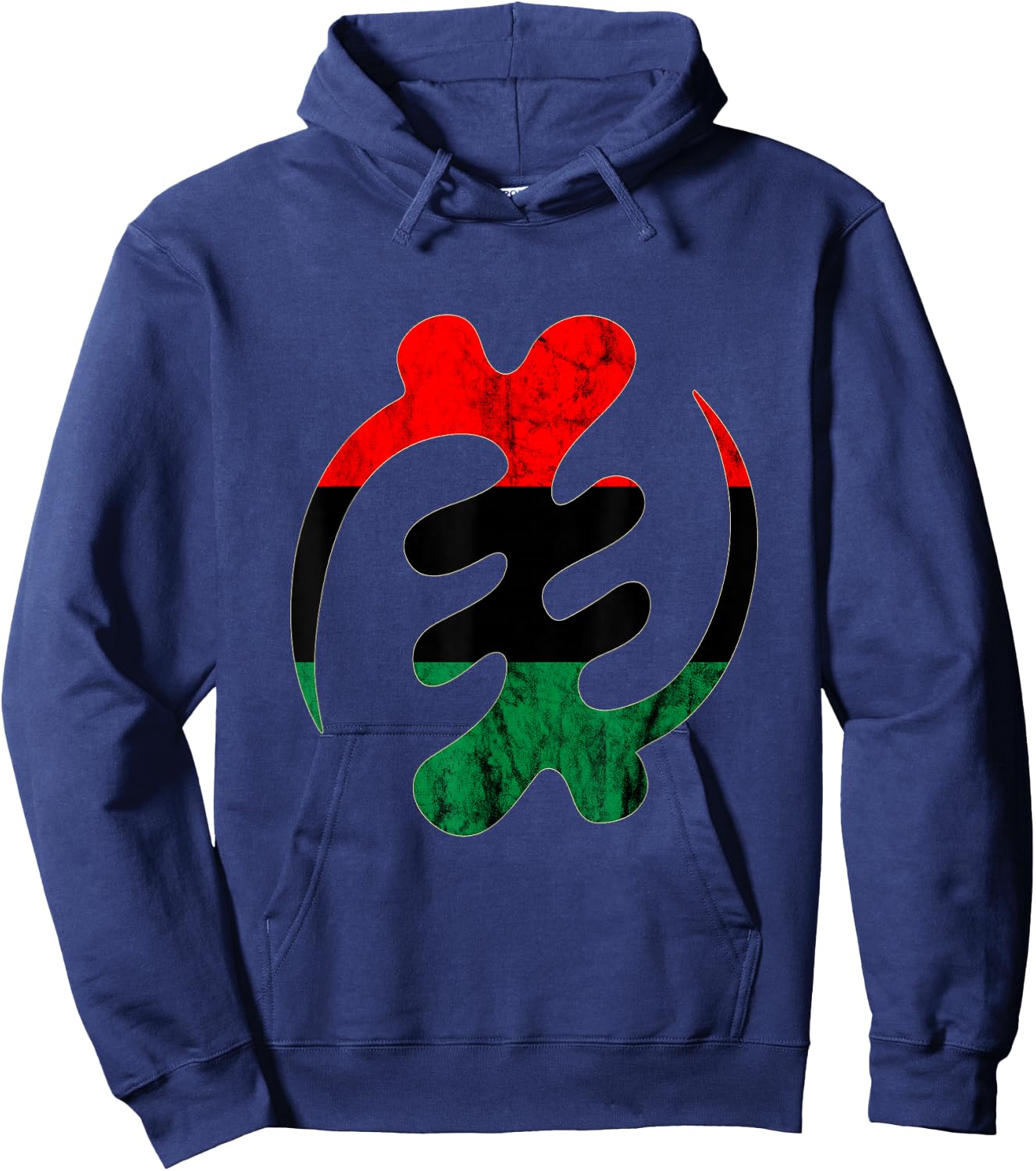 Gye Nyame Adinkra Pan-Africanism Pan African Adinkra Hoodie - Hoodie | Navy