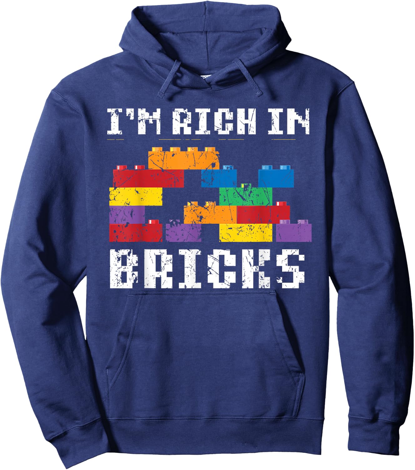 I'm Rich In Bricks Master Builder Building Blocks Hoodie - Hoodie | Navy