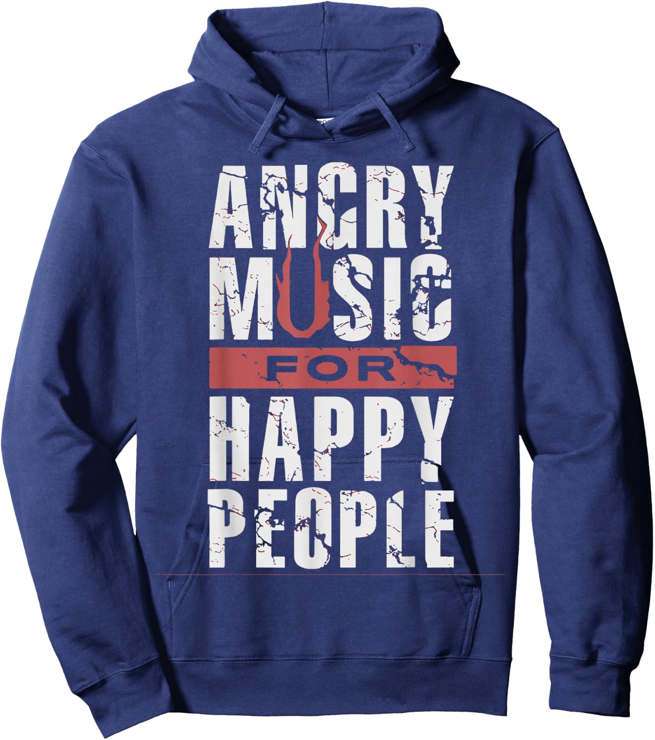 Angry Music for Happy People Hoodie - Hoodie | Navy