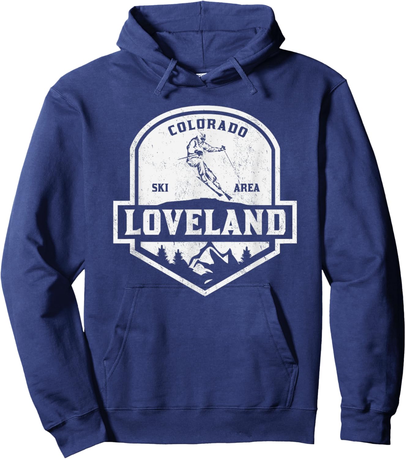 Loveland Colorado Ski Area Hoodie - Hoodie | Navy