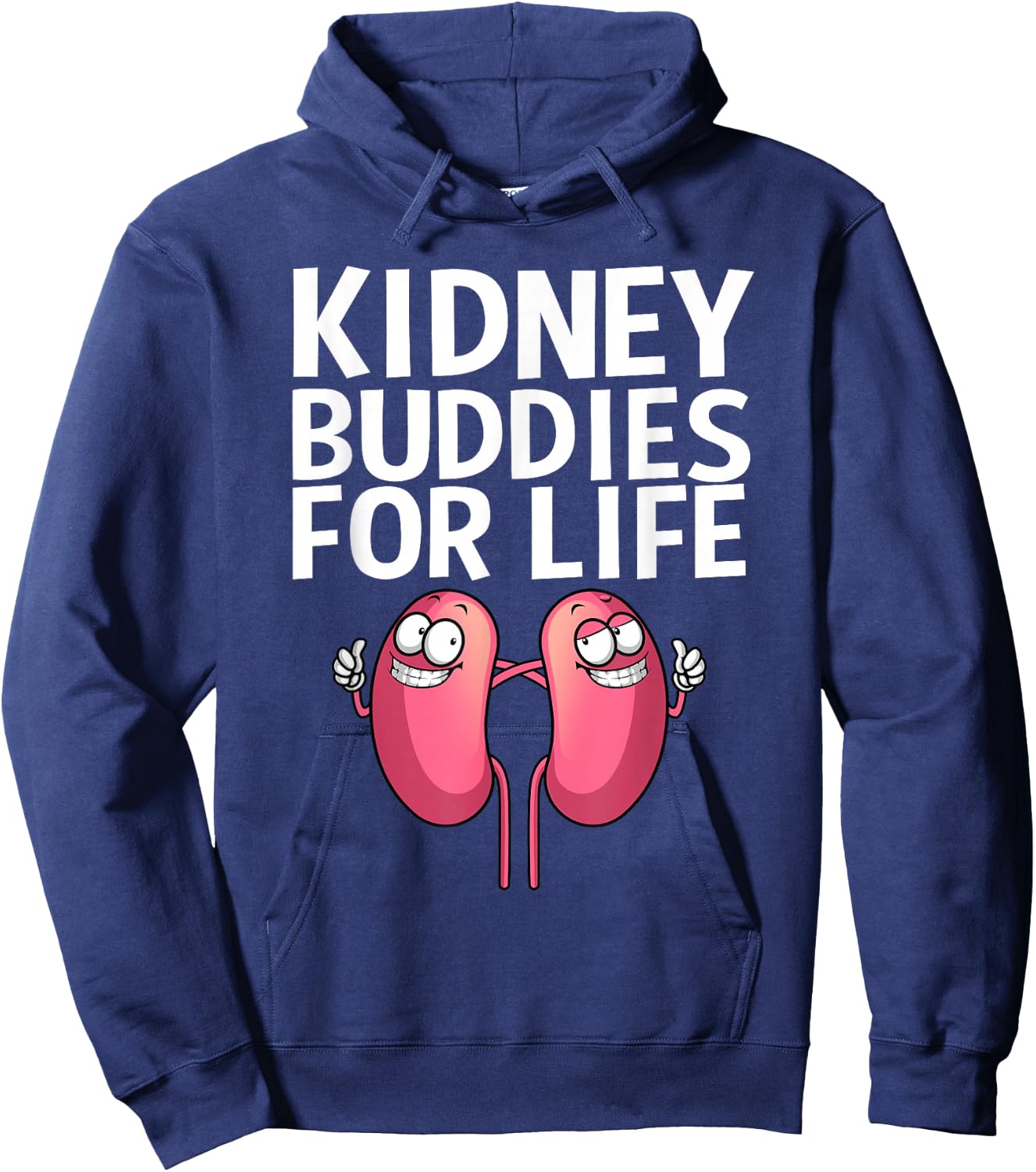 Funny Kidney Transplant Art Men Women Kidney Surgery Warrior Hoodie - Hoodie | Navy