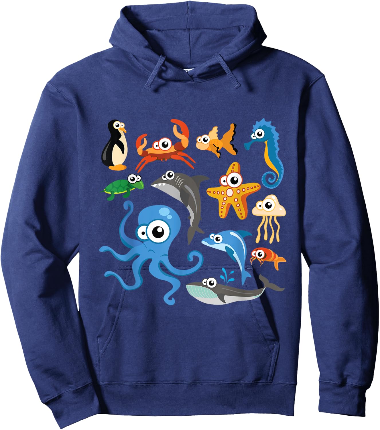 Sea animal shirt for kids, Sea animal costume , men Hoodie - Hoodie | Navy