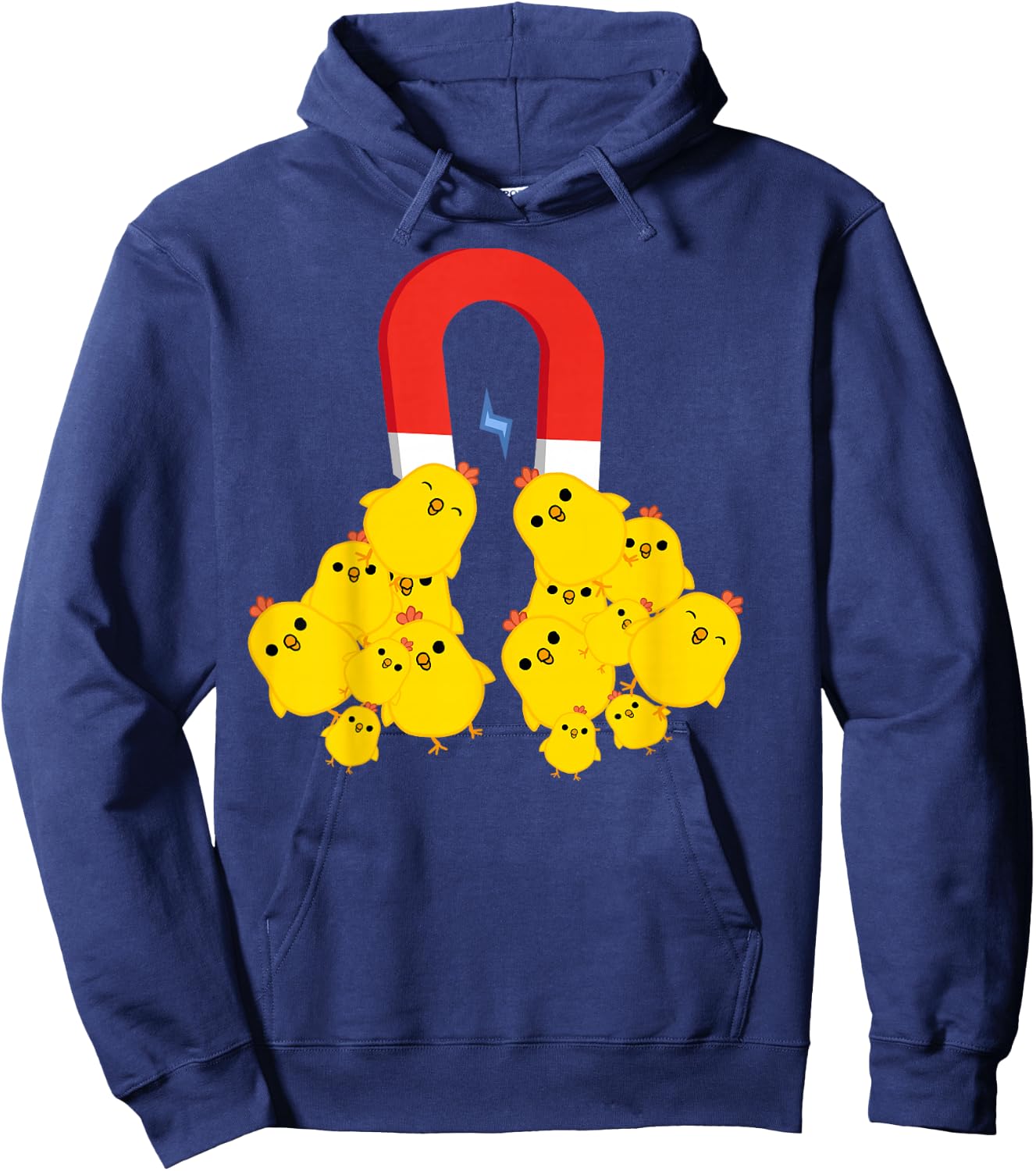 Chicks with Magnet Funny Chick Magnet Hoodie - Hoodie | Navy
