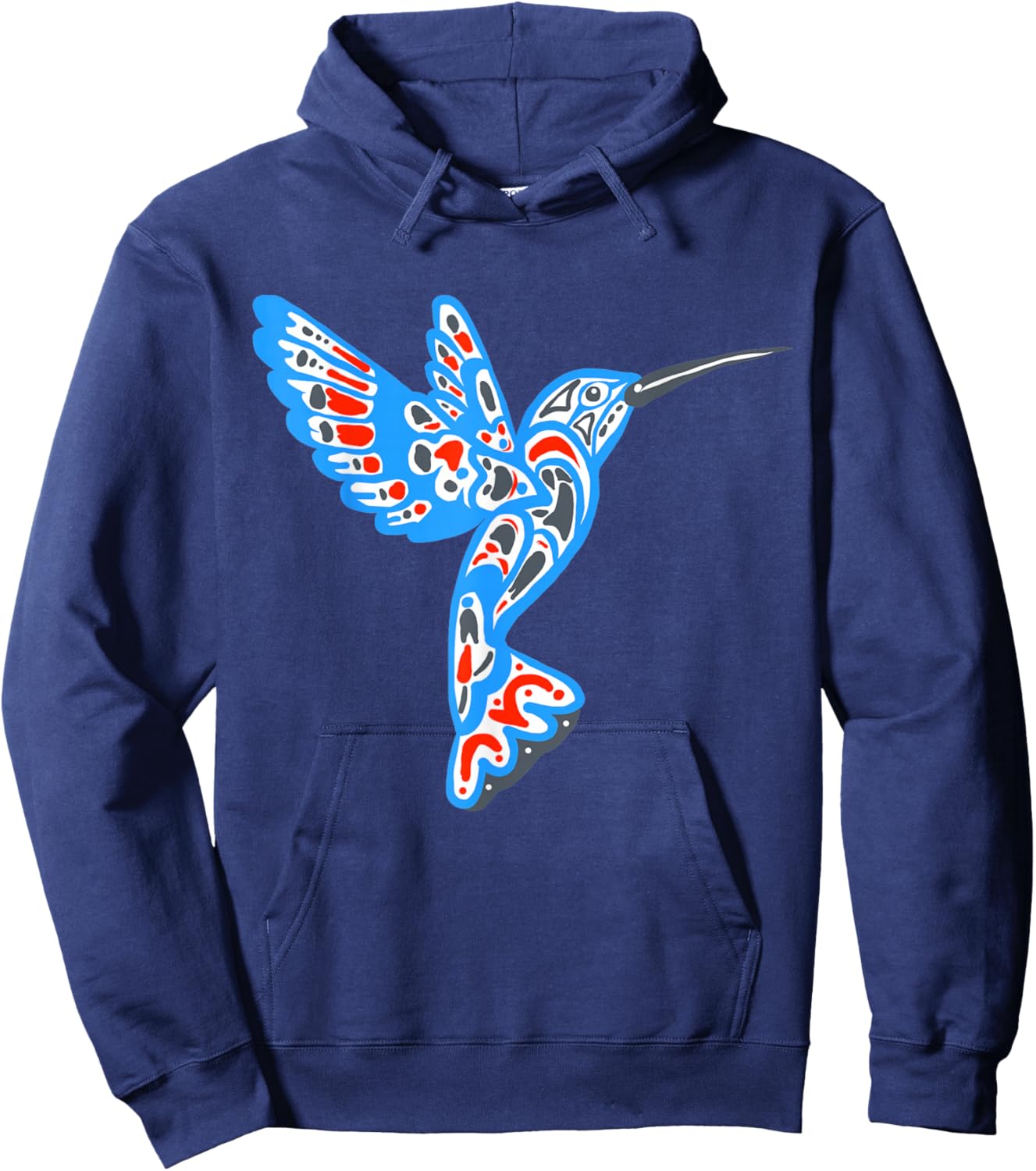 Hummingbird Native American Indian Hoodie - Hoodie | Navy