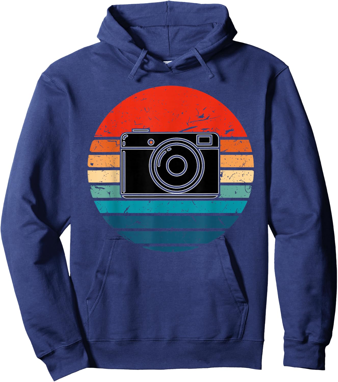 Photographer Shirt - Vintage Retro Design Camera Hoodie - Hoodie | Navy