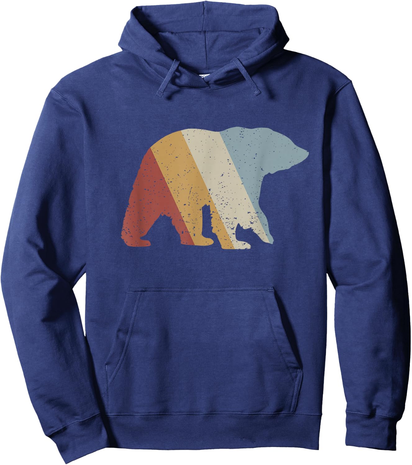 Bear Retro Style Vintage Hoodie - Hoodie | Navy