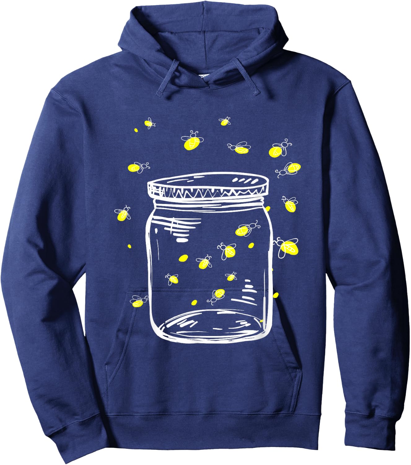 Fireflies in Glas Jar Fireflies I Firefly Insects Hoodie - Hoodie | Navy