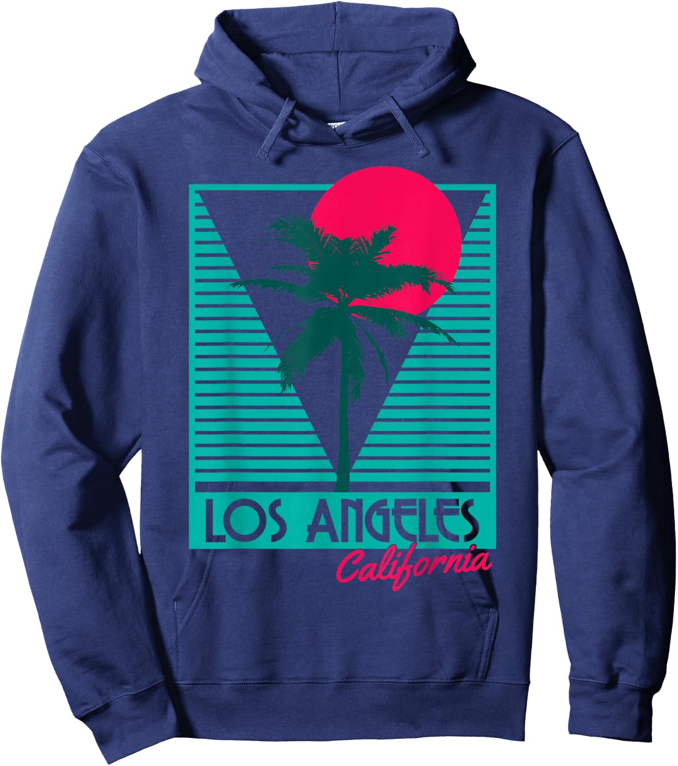 Los Angeles Vintage California USA America Souvenir Hoodie - Hoodie | Navy