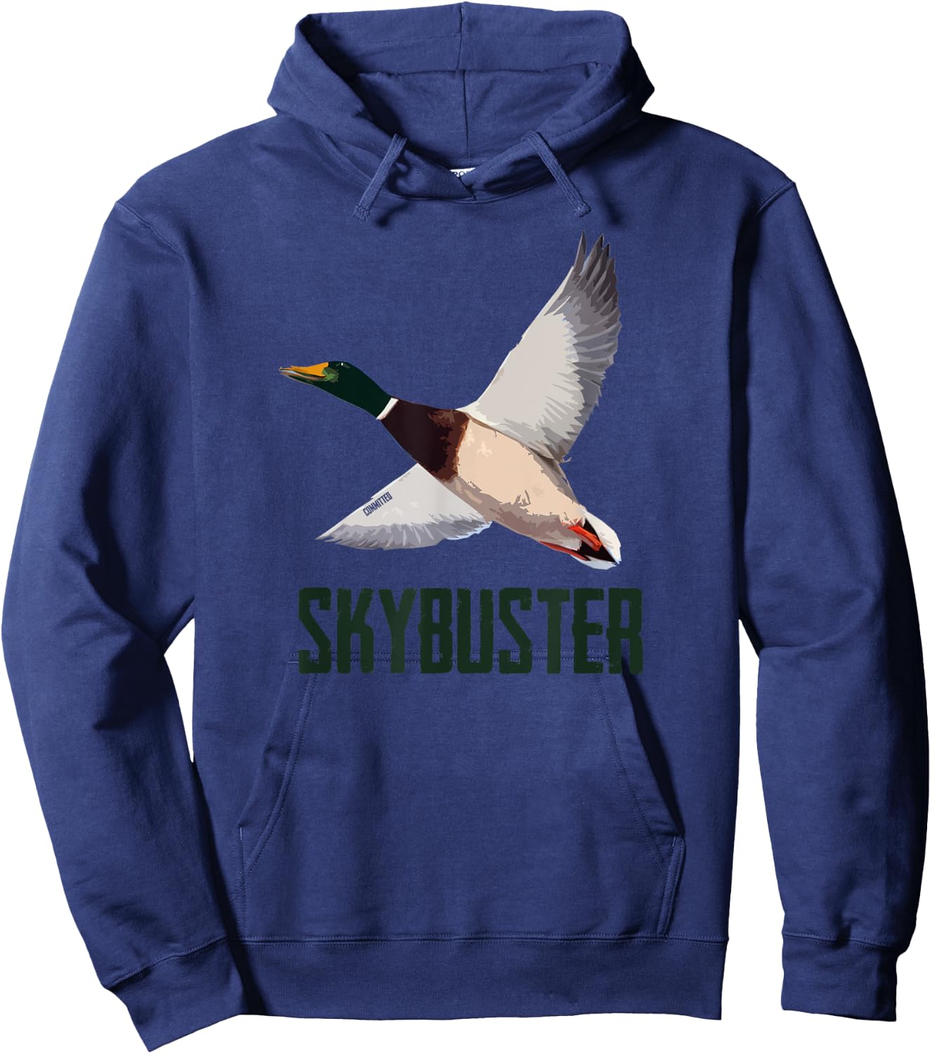 Skybuster - Duck Hunting Shirt by Committed Waterfowl Hoodie - Hoodie | Navy
