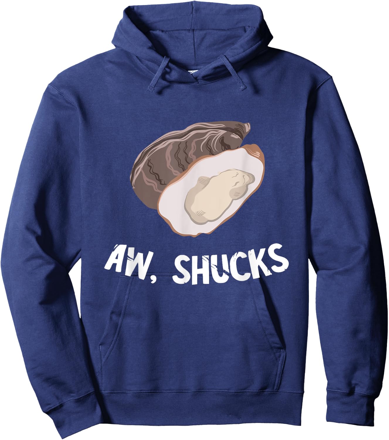 Funny Oyster Aw, Shucks Seafood Lover Oyster Shucking Hoodie - Hoodie | Navy