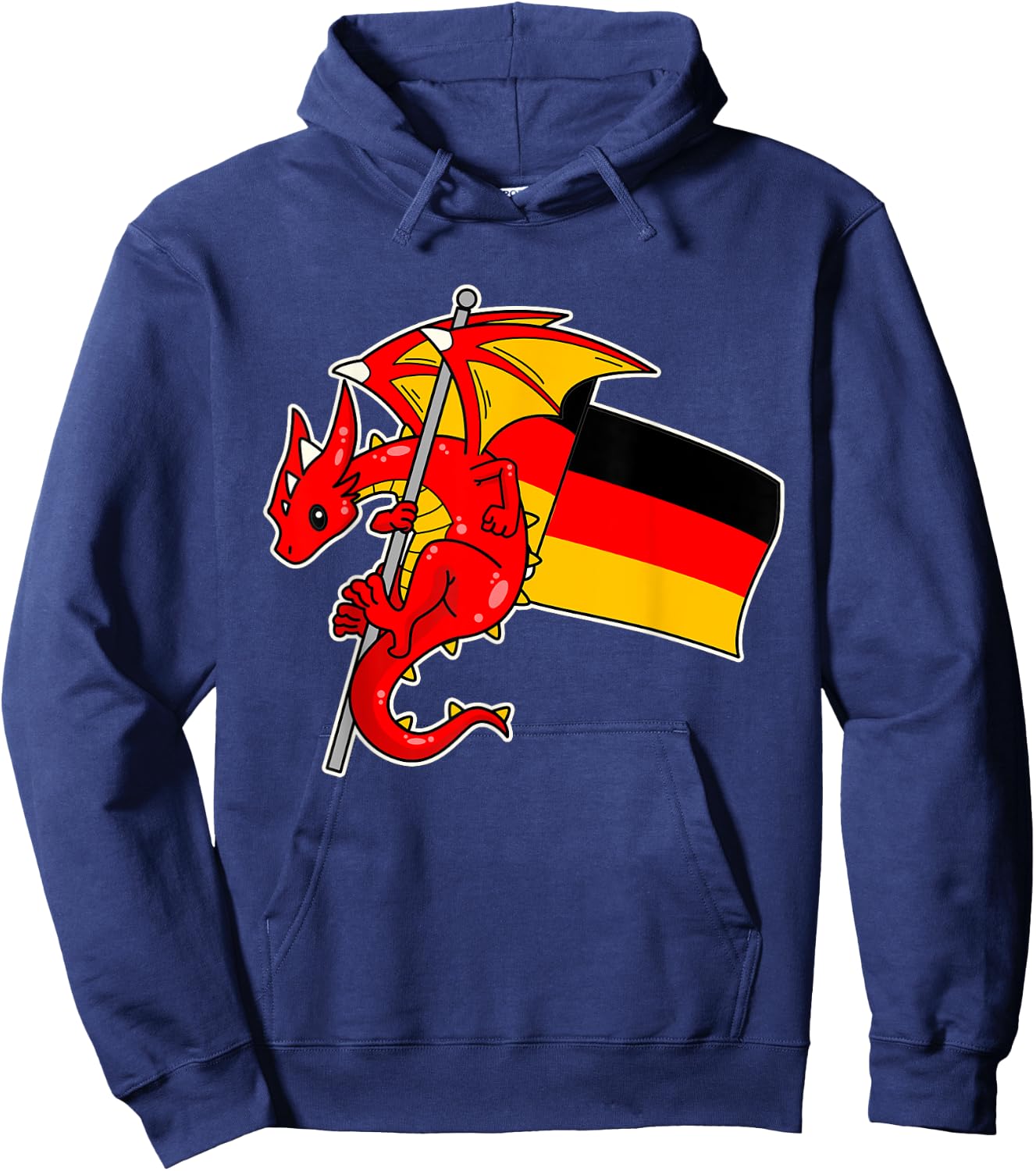 Epic Dragon With Germany Flag - German Hoodie - Hoodie | Navy
