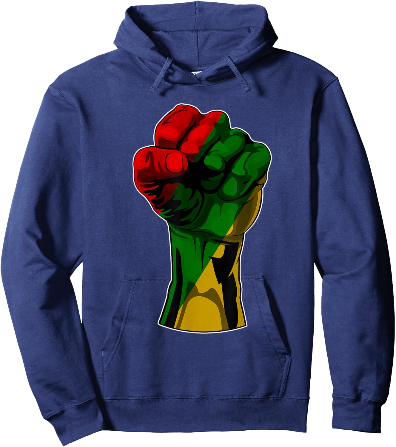 Black History Month Fist Juneteenth Women Men Kids Hoodie - Hoodie | Navy