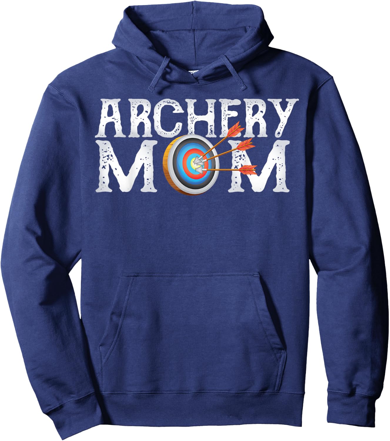 Archery Archer Mom Target Proud Parent Bow Arrow Hoodie - Hoodie | Navy