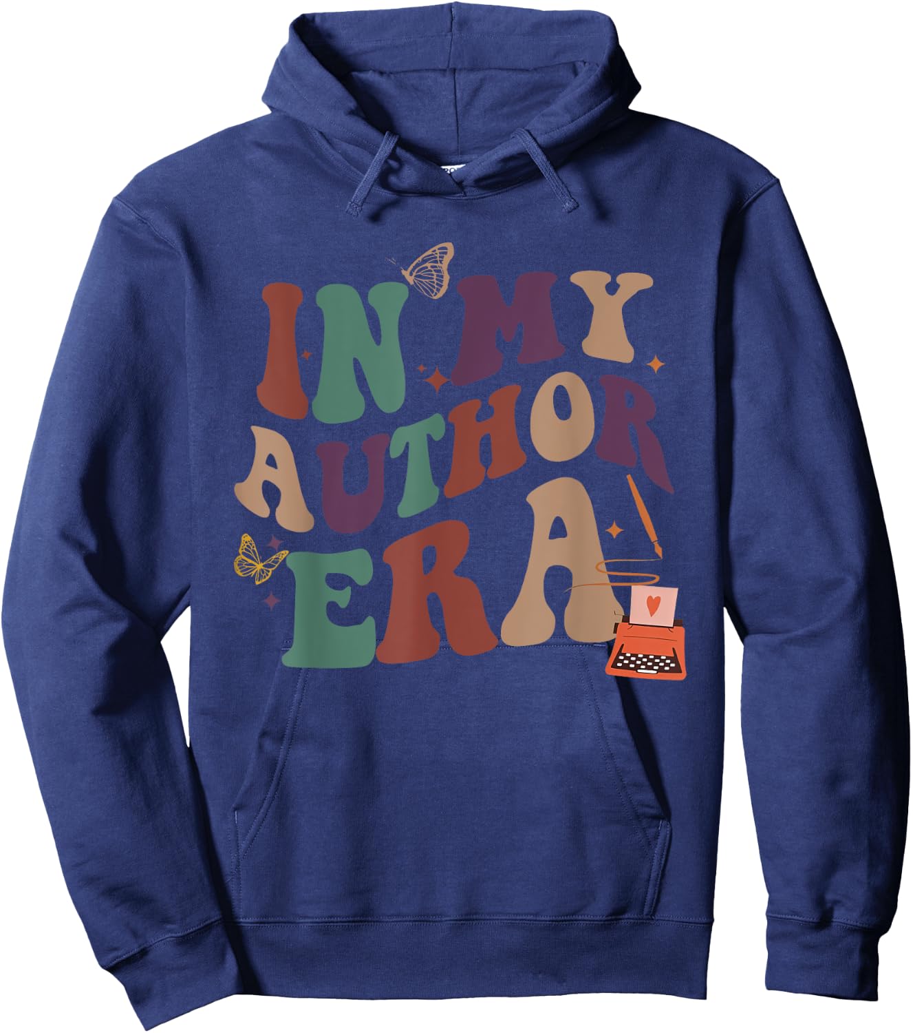 In My Author Era For Writers Novel Writing, Author Writer Hoodie - Hoodie | Navy
