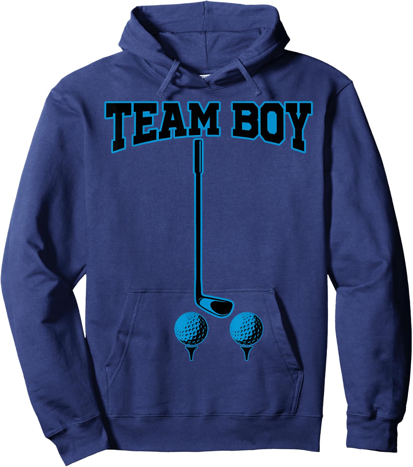 It’s A Boy Gender Reveal Party Golf Daddy Funny Humor Hoodie - Hoodie | Navy