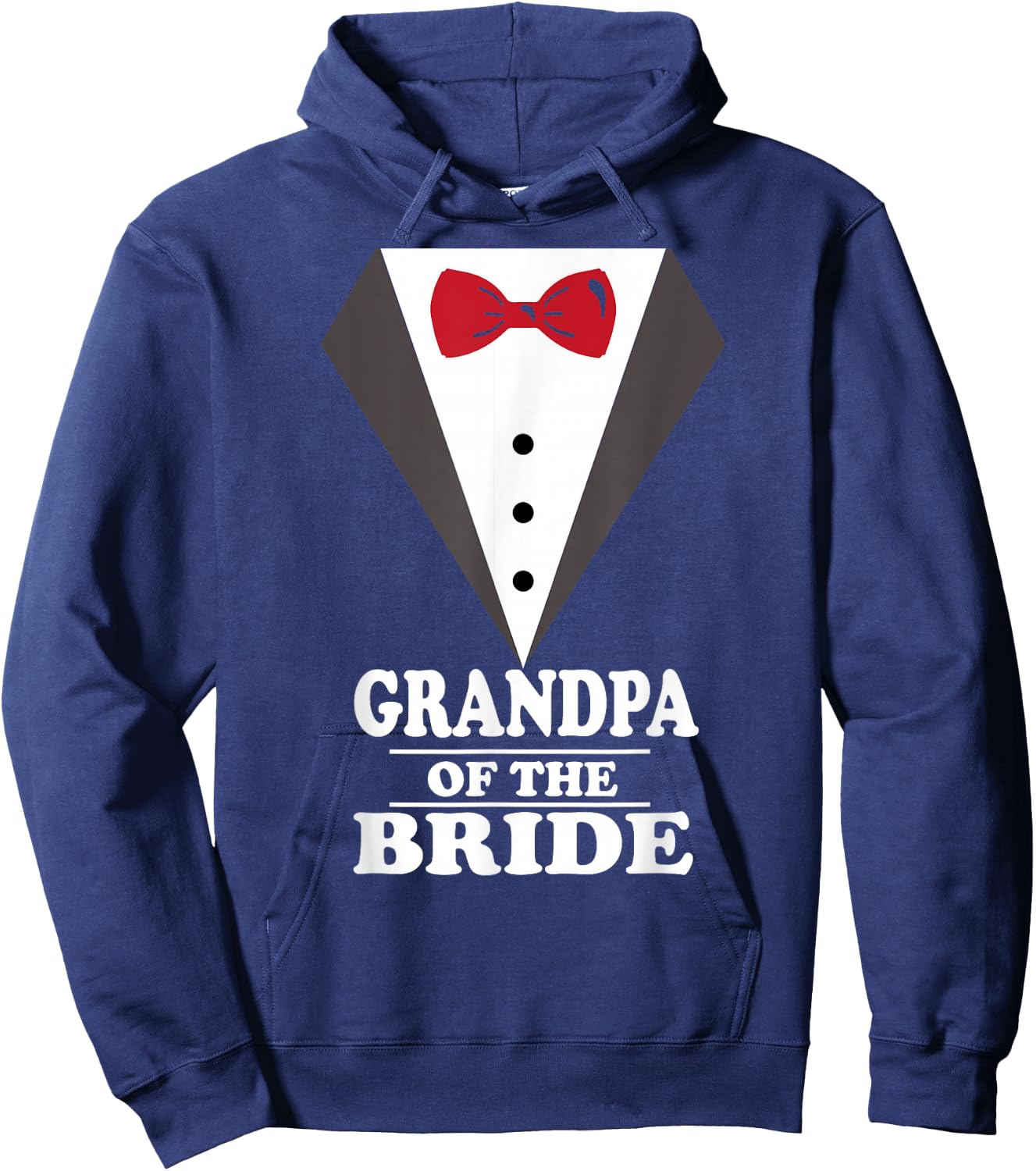 Grandpa Of The Bride Wedding Bachelor Bachelorette Hoodie - Hoodie | Navy
