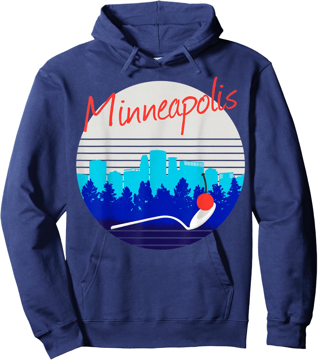 Minneapolis St Paul Twin Cities Minnesota MSP Souvenir Hoodie - Hoodie | Navy