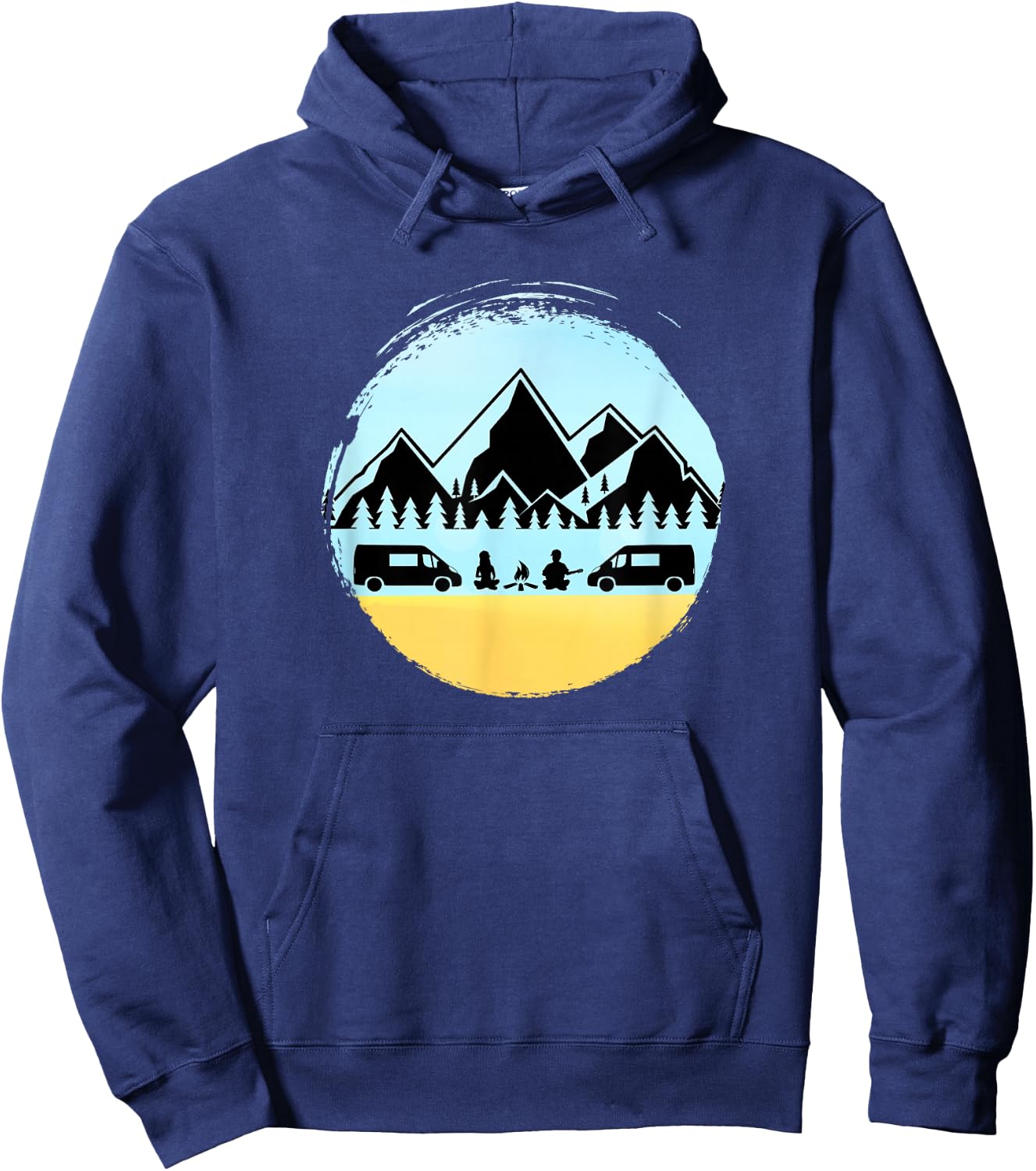 Vanlife Gathering Vanlifers Campervan Sprinter Van Hoodie - Hoodie | Navy