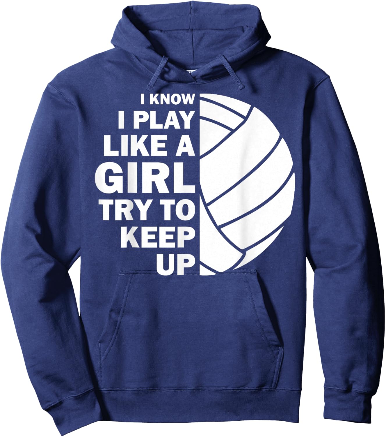 Cool Volleyball Girls Youth Volleyball Team Sports Hoodie - Hoodie | Navy