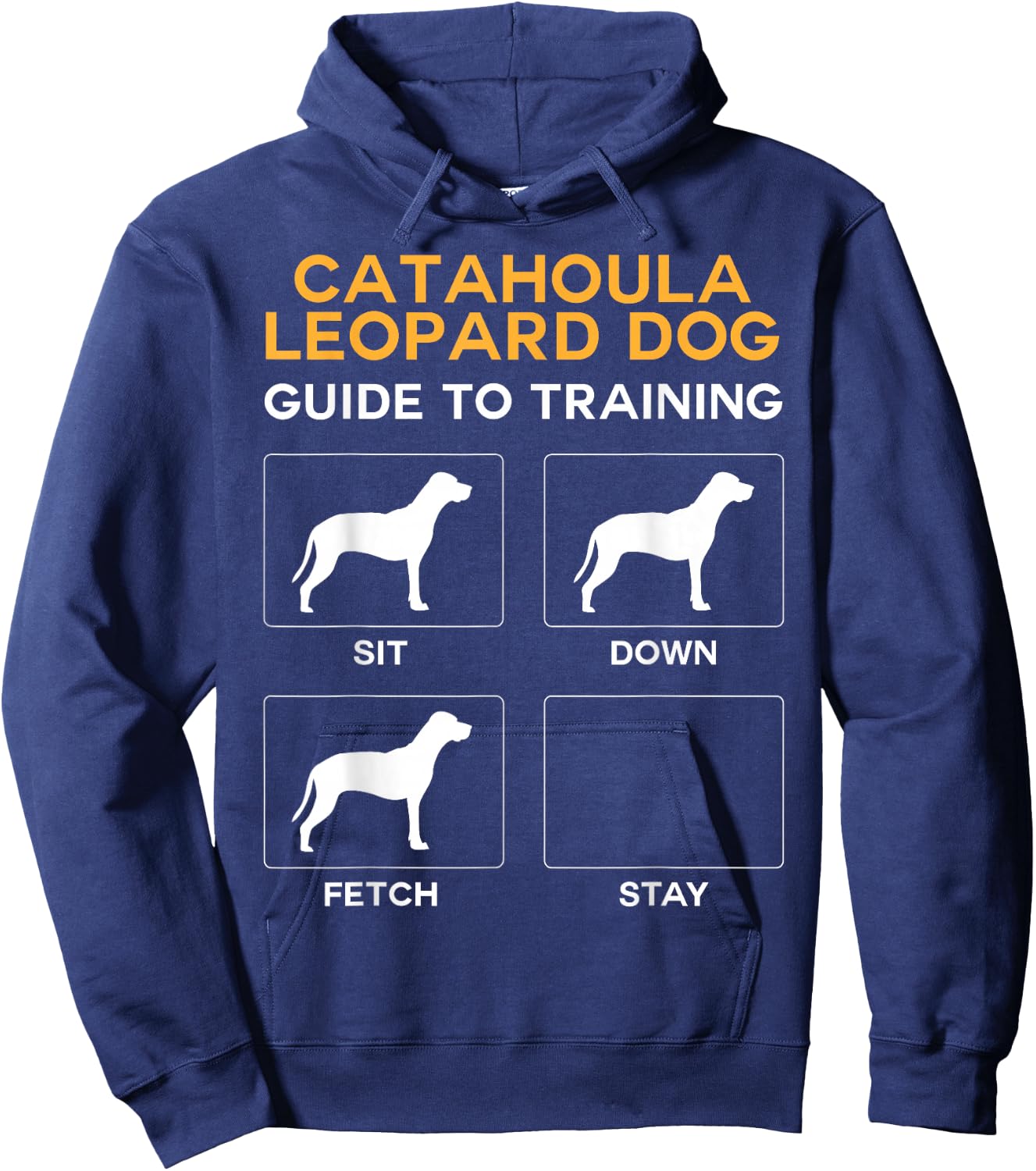 Catahoula Leopard Dog Guide to Training Dog Obedience Hoodie - Hoodie | Navy