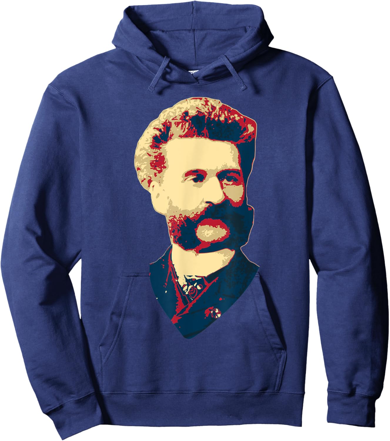 Johann Strauss II Classical Music Composer Retro Propaganda Hoodie - Hoodie | Navy