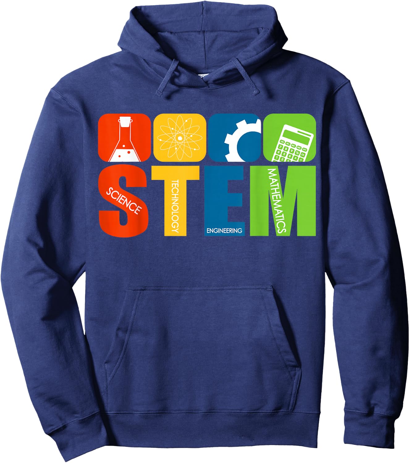 STEM Teacher Science Technology Engineering Math Hoodie - Hoodie | Navy