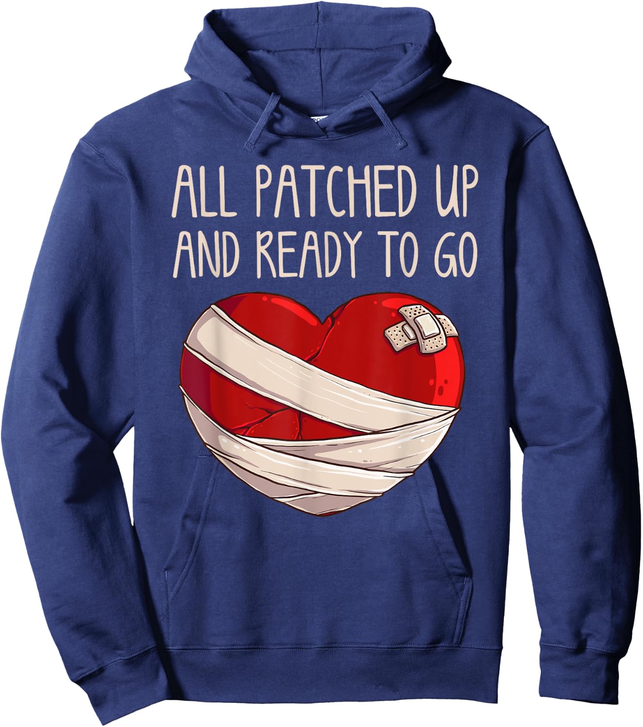 Cool Open Heart Surgery Art Women Recovery Survivor Hoodie - Hoodie | Navy