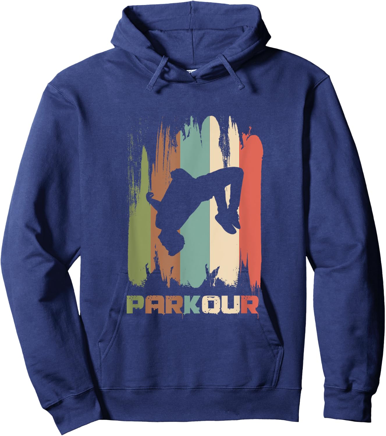 Vintage Parkour Freerunner Retro Rooftopping Hoodie - Hoodie | Navy
