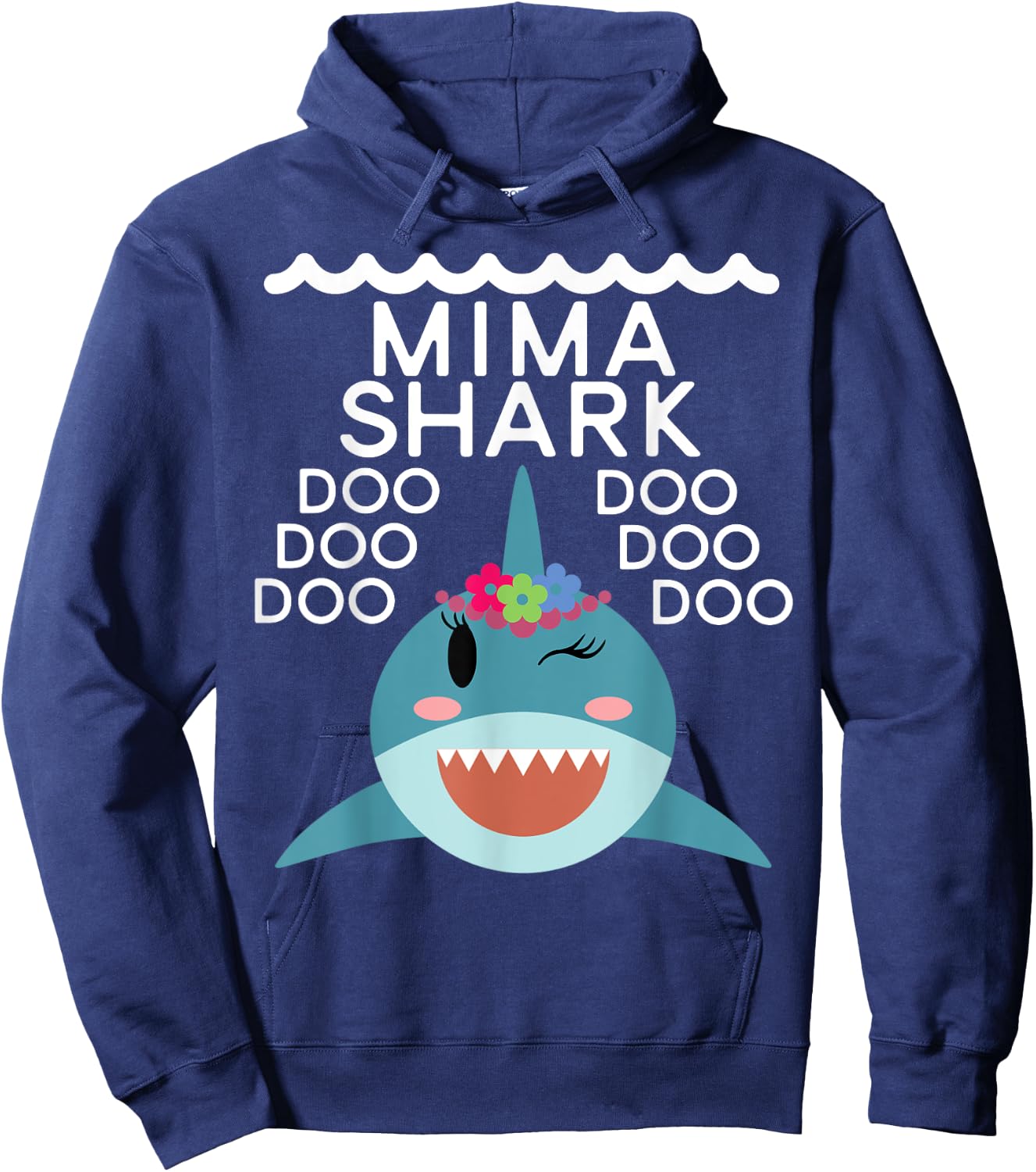 Mima Shark shirt Matching Family Shirts Shark Family Hoodie - Hoodie | Navy